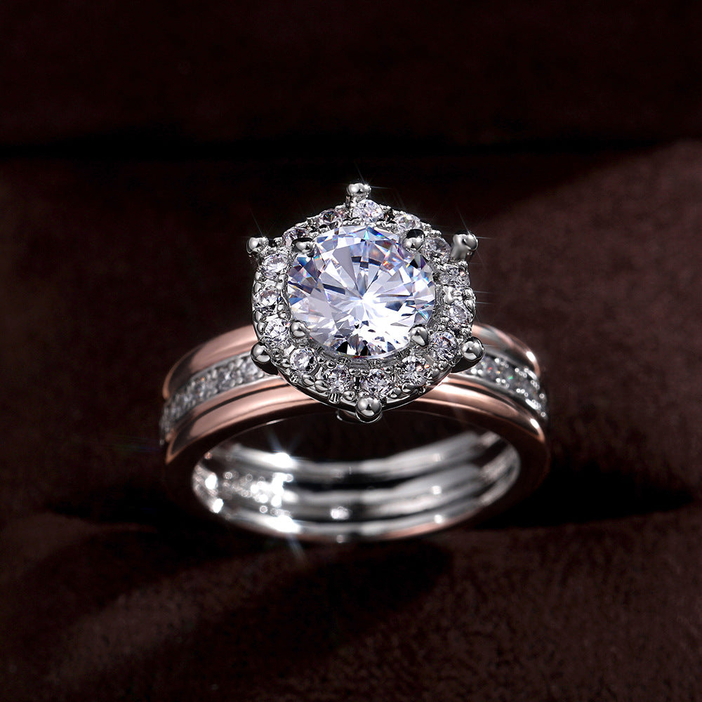 Celestia Radiant Dual Band Ring