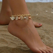 Golden Breeze Charm Anklet