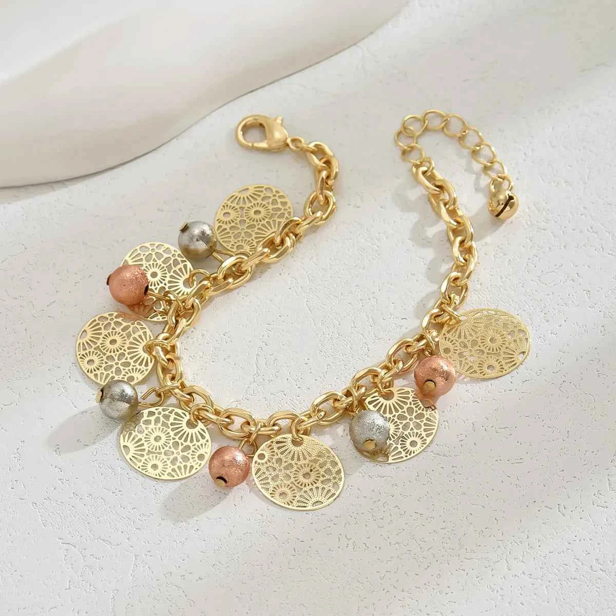 Golden Breeze Charm Anklet