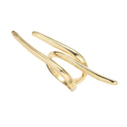 Golden Flow 18K Gold Plated Statement Adjustable Ring - AmoreNmore