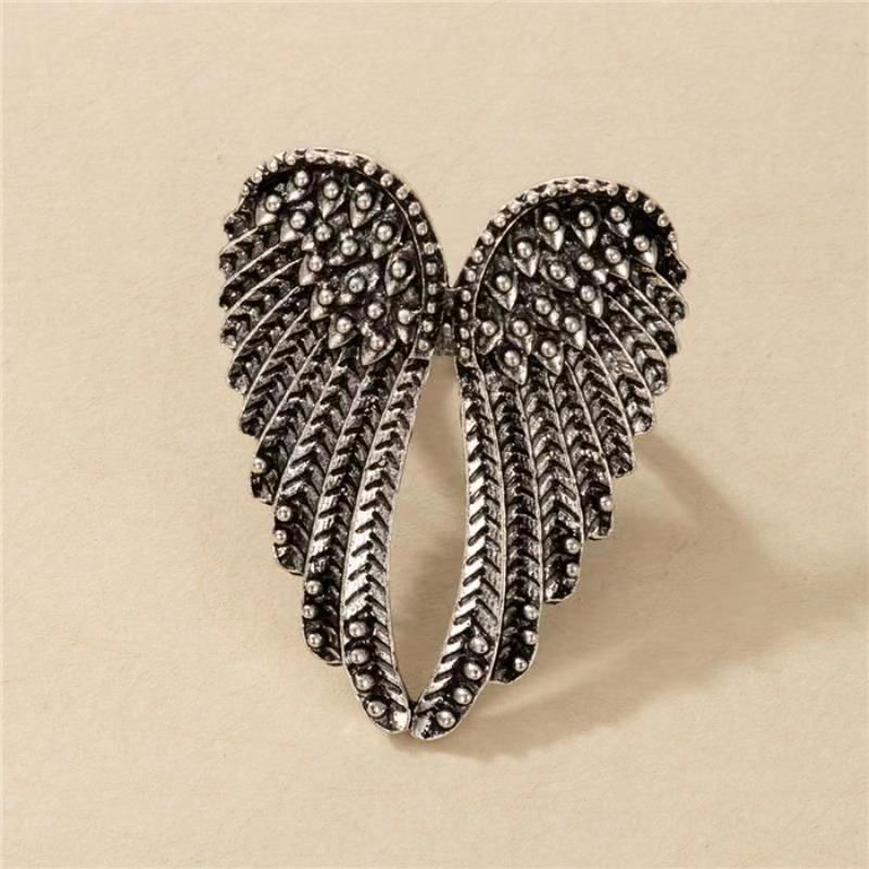 Angel Wing 925 Silver Plating Adjustable Ring - AmoreNmore