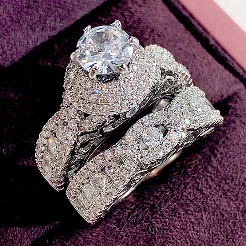 Eternal Radiance Duo Ring Set