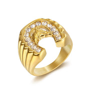 Horse Motif Ring – Gold/silver Finish