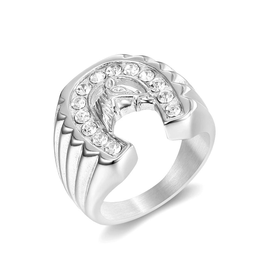 Horse Motif Ring – Gold/silver Finish