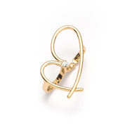 Amore Élan Heartline Adjustable Ring
