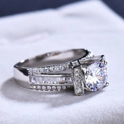 Radiant Crown Solitaire Ring