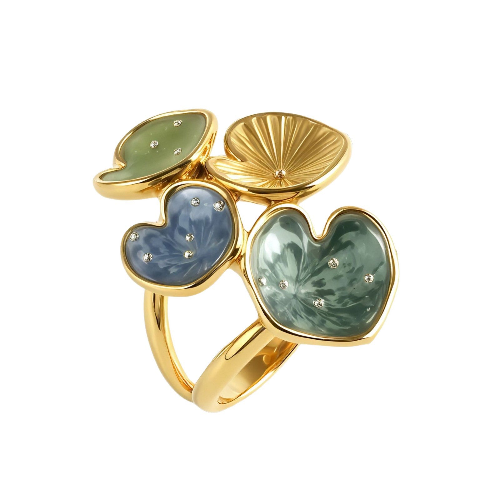 Celestia Heartscape Statement Ring