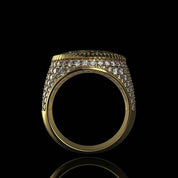 Imperial | Radiant Mandala Ring | Geometric Mandala Star Motif | Bold Luxury Statement