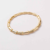 Aurielle Motion | Flexi-Link Radiance Bracelet | Gold Plated Flexible Crystal Link Design | Sleek Contemporary Luxe Bracelet