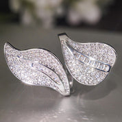 Lustrous Twin Petal Adjustable Ring