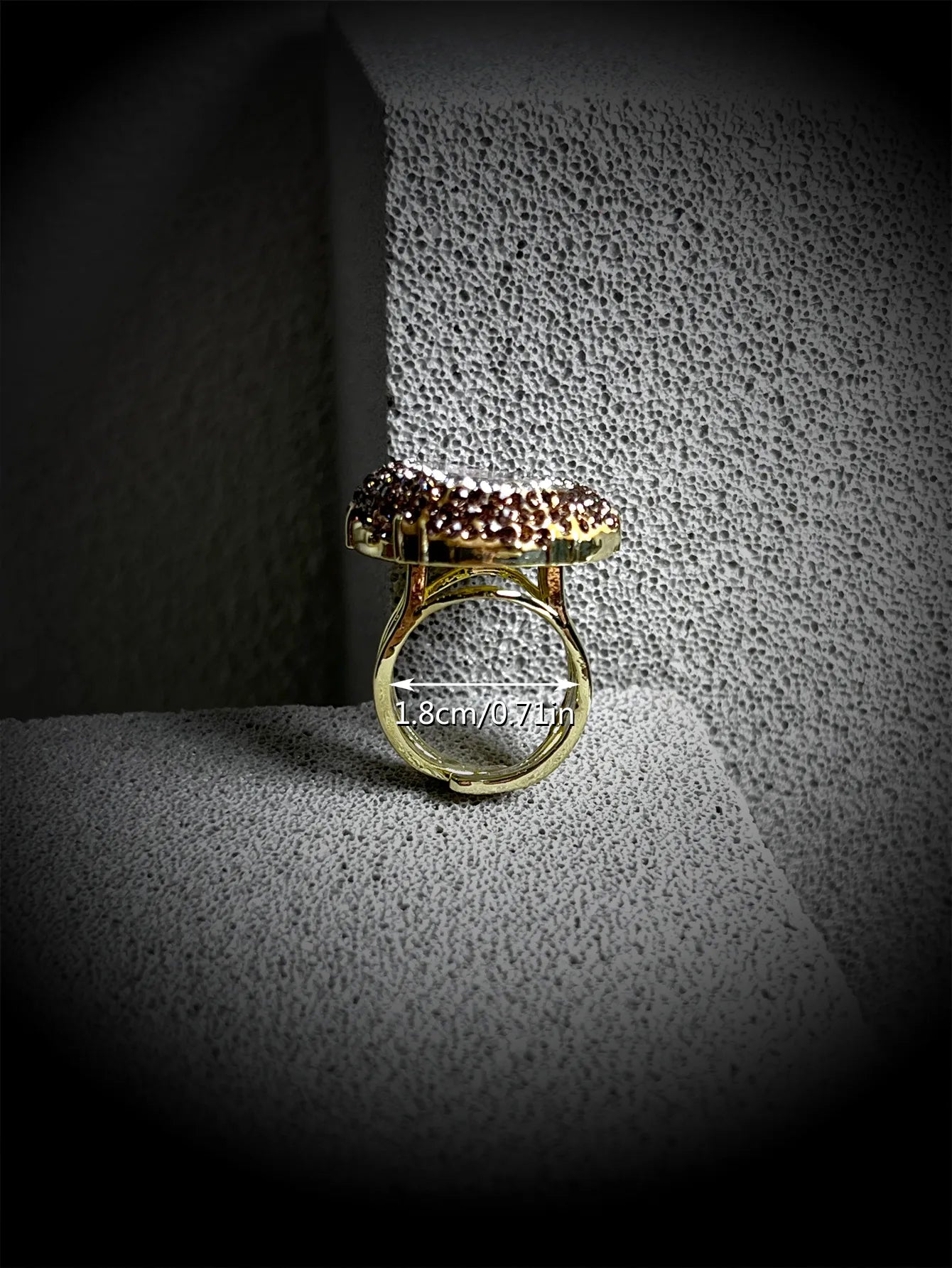 Celestia Aura Geode Statement Ring
