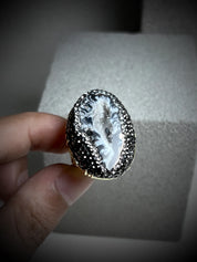 Celestia Aura Geode Statement Ring