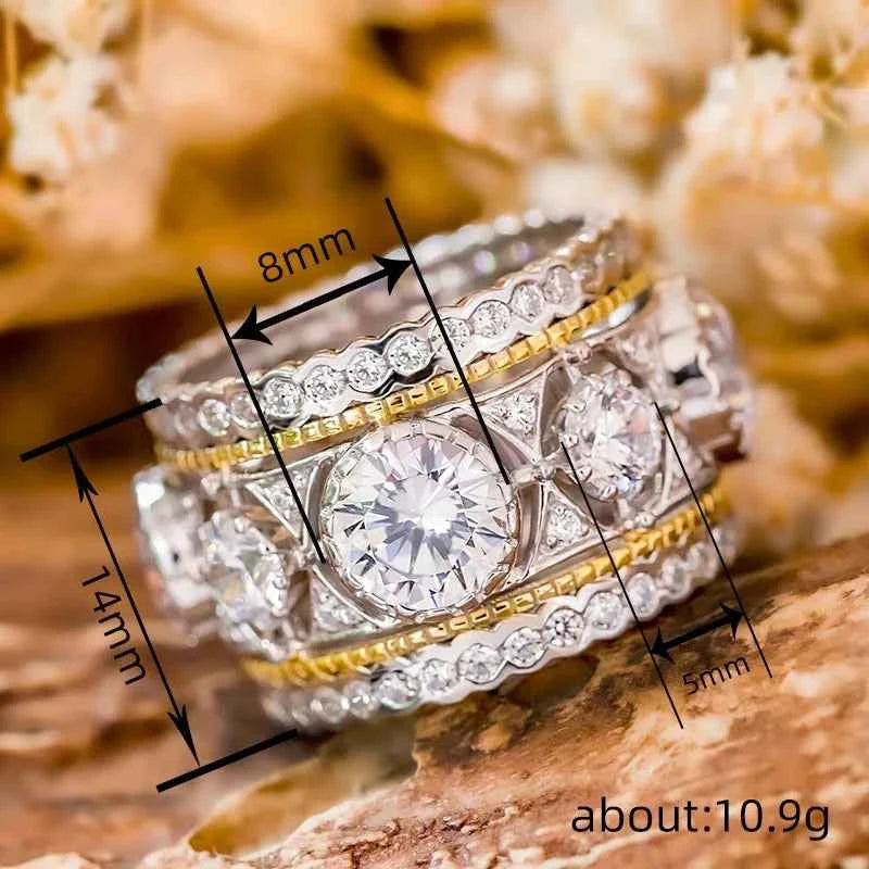 Eternal Grace Dual-Tone Statement Ring
