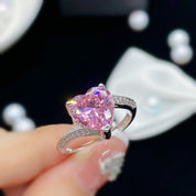 Starlit Amour Adjustable 925 Silver plated Ring