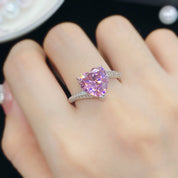 Starlit Amour Adjustable 925 Silver plated Ring