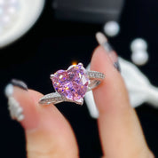 Starlit Amour Adjustable 925 Silver plated Ring