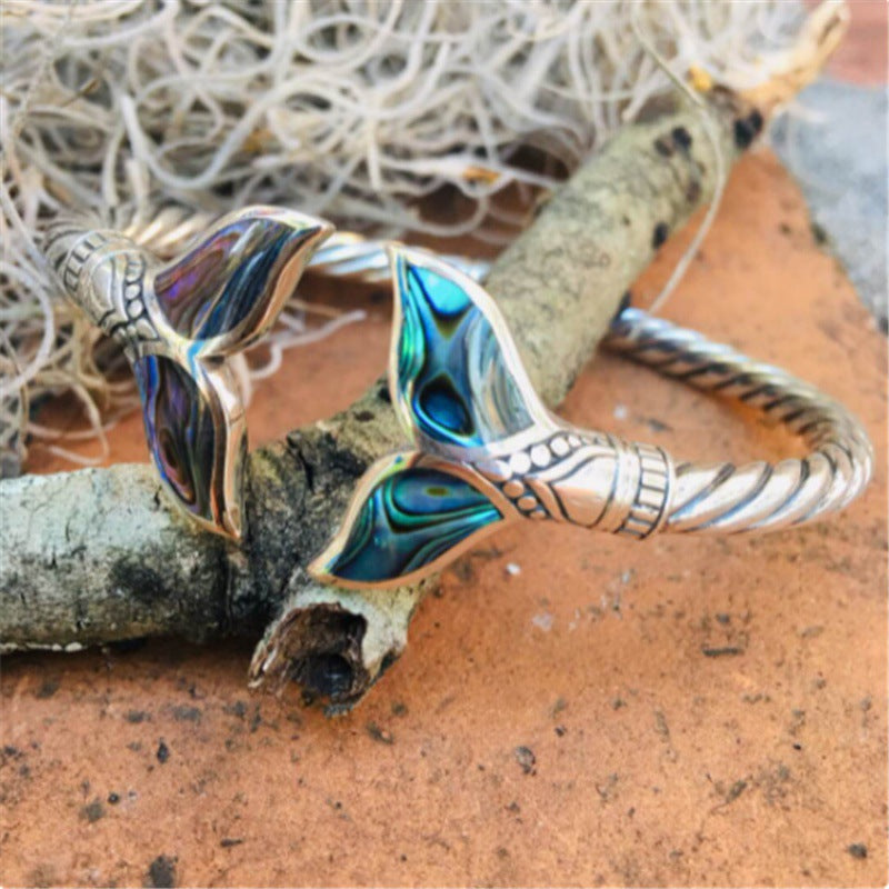 Mystic Ocean Whale Tail Bangle