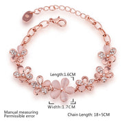 Roselle Bloom Crystal Bracelet