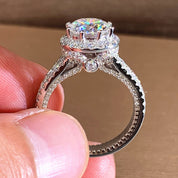 Halo Royale – Dual Shine Split Band 925 Silver / 18K Gold Plated Ring