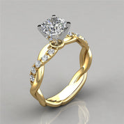 Twist of Grace Solitaire Ring