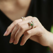 Regalia Dual Gem Majesty Adjustable Ring