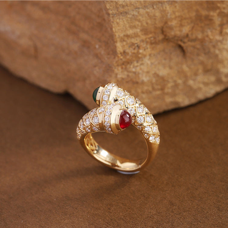 Regalia Dual Gem Majesty Adjustable Ring