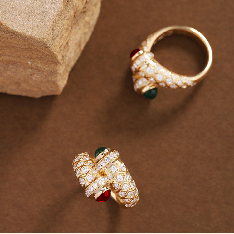 Regalia Dual Gem Majesty Adjustable Ring