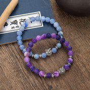 Twilight Wisdom Owl Stone Bracelet