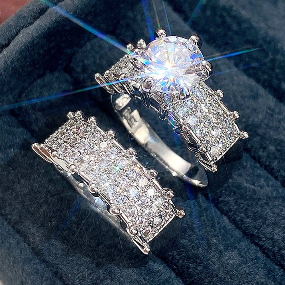 Lustrous Promise Dual Band Ring