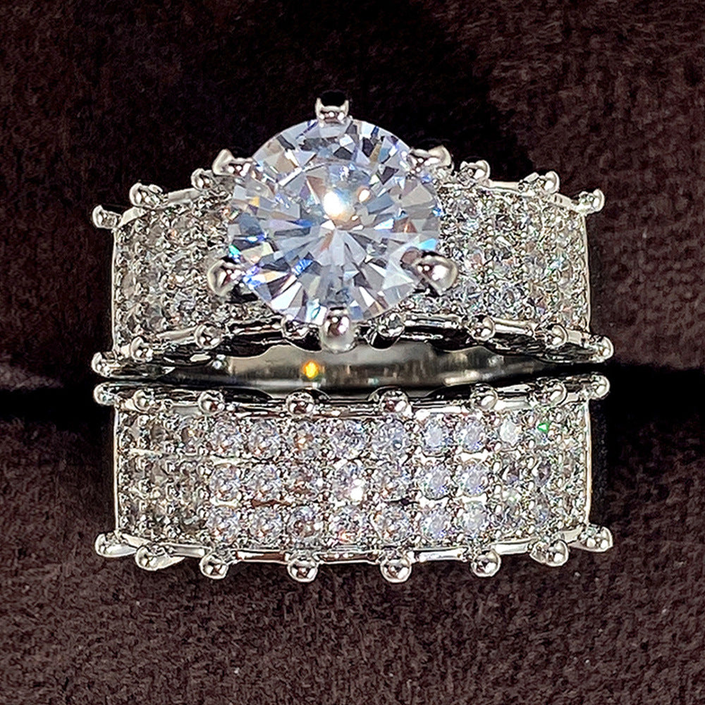 Lustrous Promise Dual Band Ring