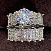 Lustrous Promise Dual Band Ring