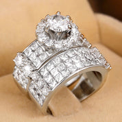 Celestial Grandeur Dual Halo Ring