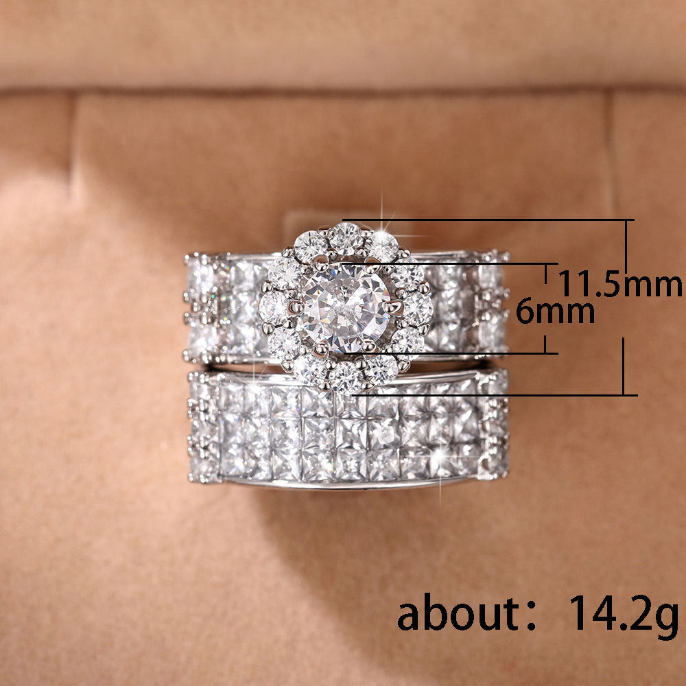 Celestial Grandeur Dual Halo Ring