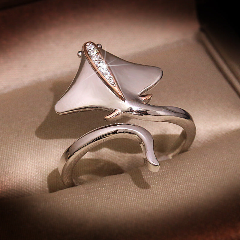 Ocean Grace Statement Adjustable Ring