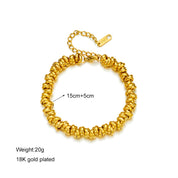 Golden Drape Spiral Bracelet