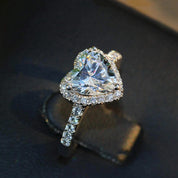 Eternal Heart 925 Sliver Plated / 14K Gold Plated Radiance Ring