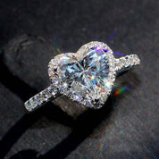 Eternal Heart 925 Sliver Plated / 14K Gold Plated Radiance Ring
