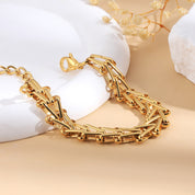 Golden Vault Link Bracelet
