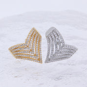 Radiant Chevron – Geometric Zircon Adjustable 14K gold plated / 925 silver plated Ring