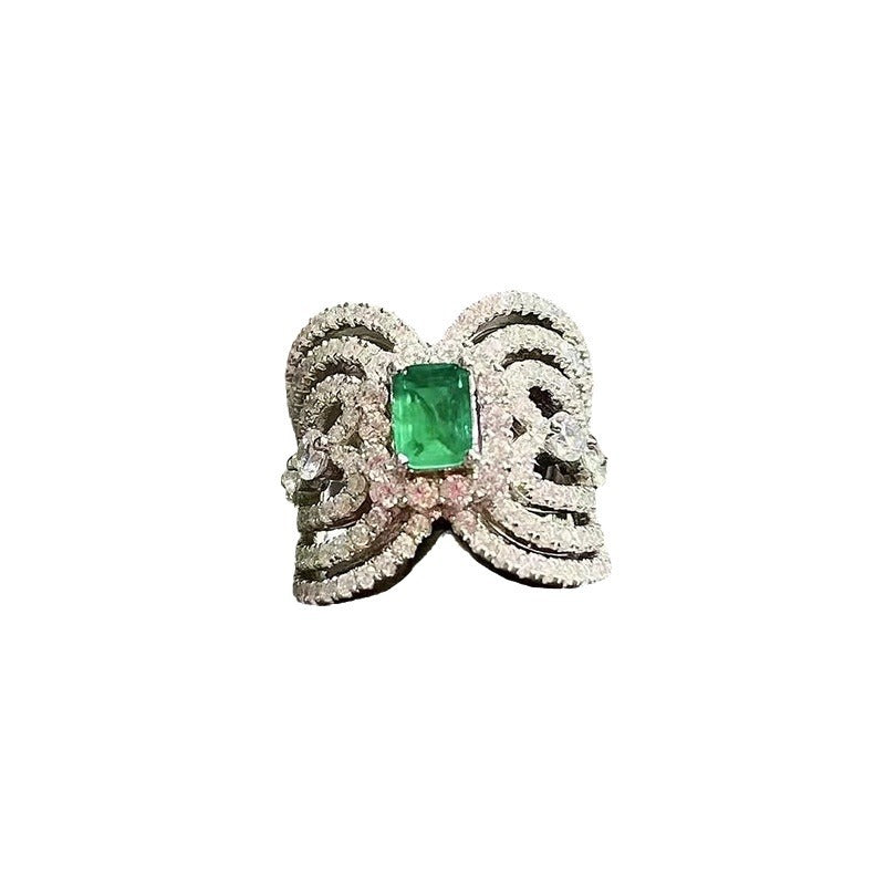 Emerald Wings 925 Sliver Plated Radiance Ring