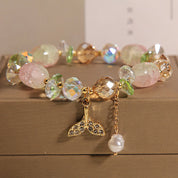 Mermaid Aura Crystal Charm Bracelet
