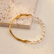 Serene Wave Pearl Bracelet