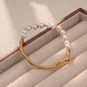 Serene Wave Pearl Bracelet