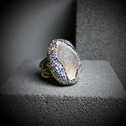 Celestia Aura Geode Statement Ring