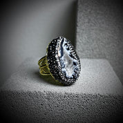 Celestia Aura Geode Statement Ring