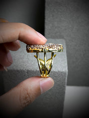 Celestia Aura Geode Statement Ring