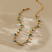 Turquoise Tinkle - Boho Charm Anklet
