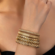 Luxe Weave Gold Cuff Set