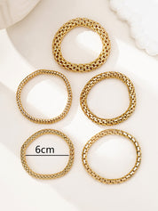 Luxe Weave Gold Cuff Set