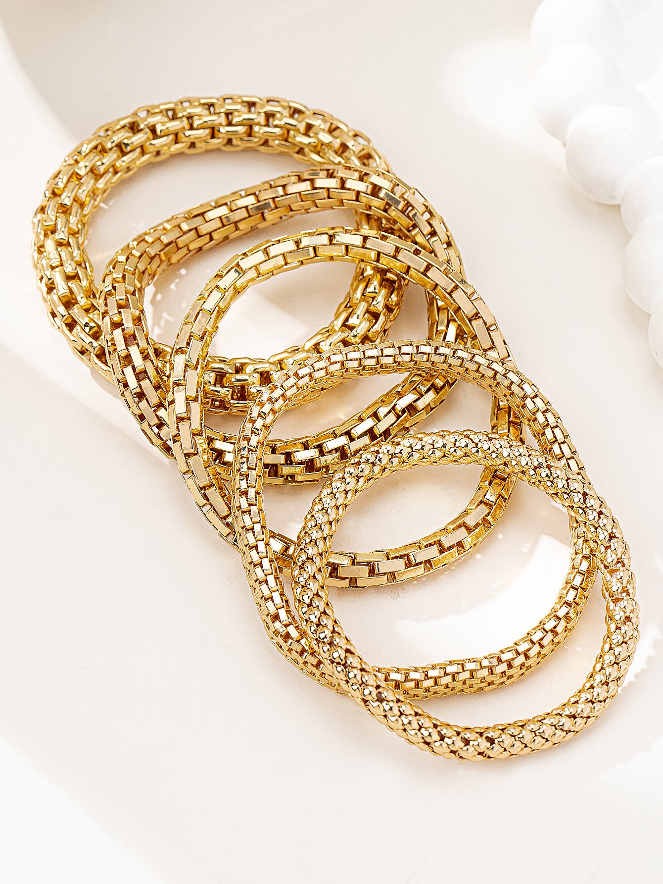 Luxe Weave Gold Cuff Set